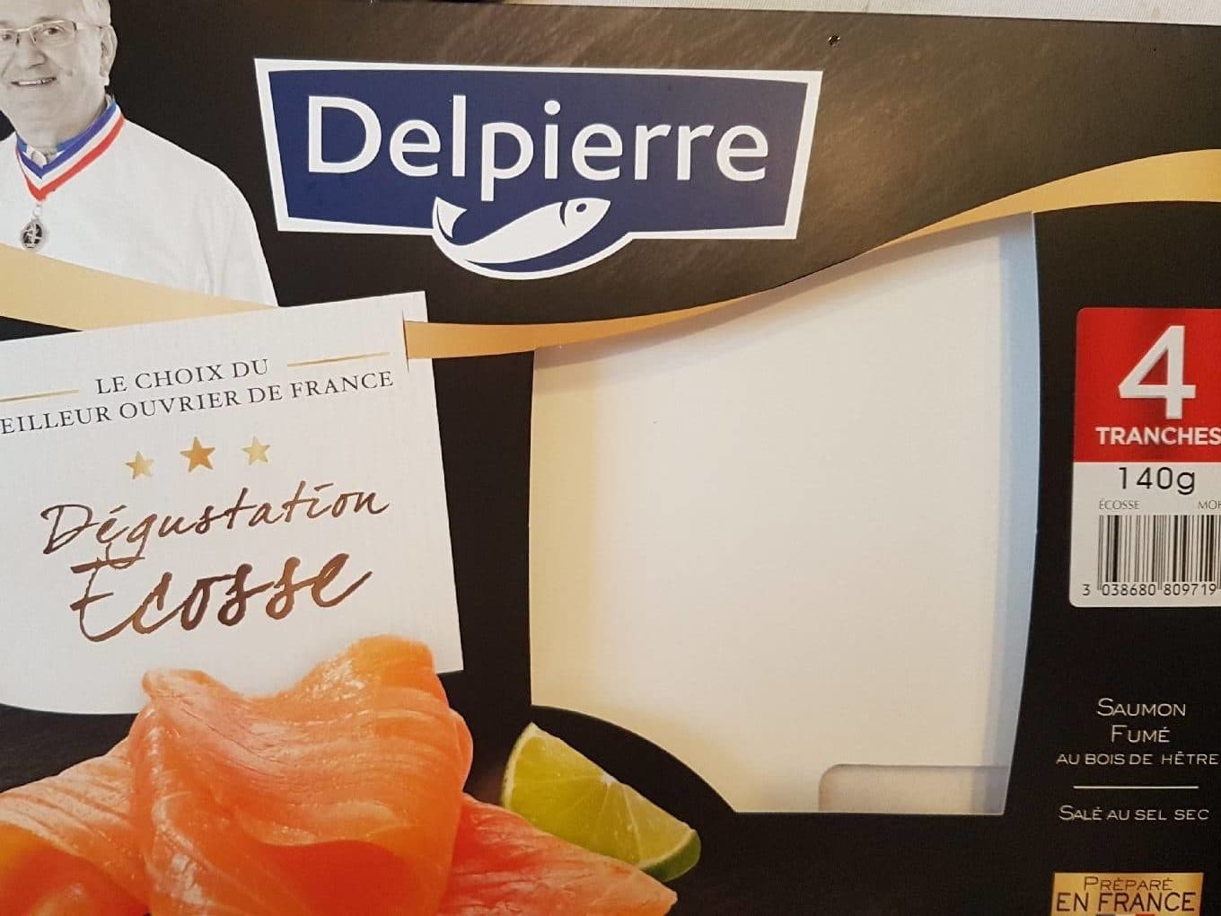 Delpierre Saumon dégustation Écosse packshot