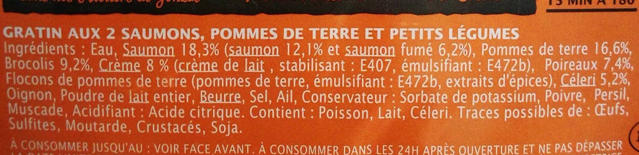 Delpierre Gratin aux 2 saumons, pommes de terre & petits légumes packshot