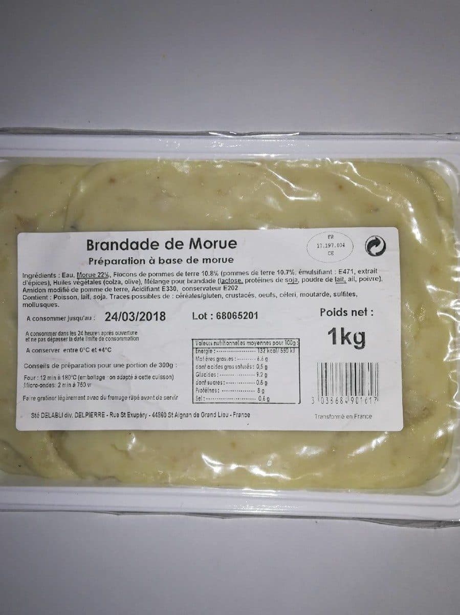 Delpierre Brandade de morue packshot