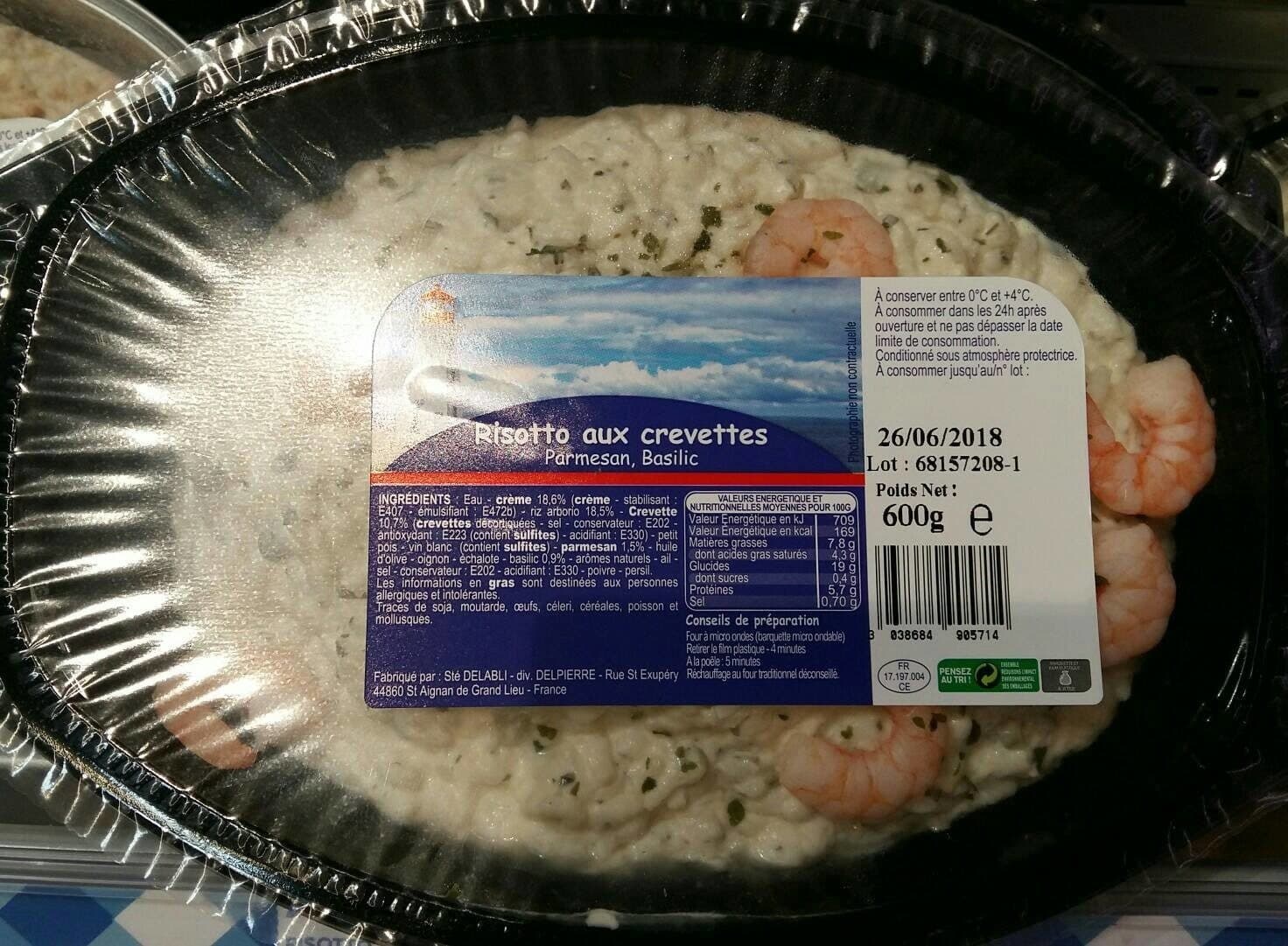 Delpierre Risotto aux crevettes packshot