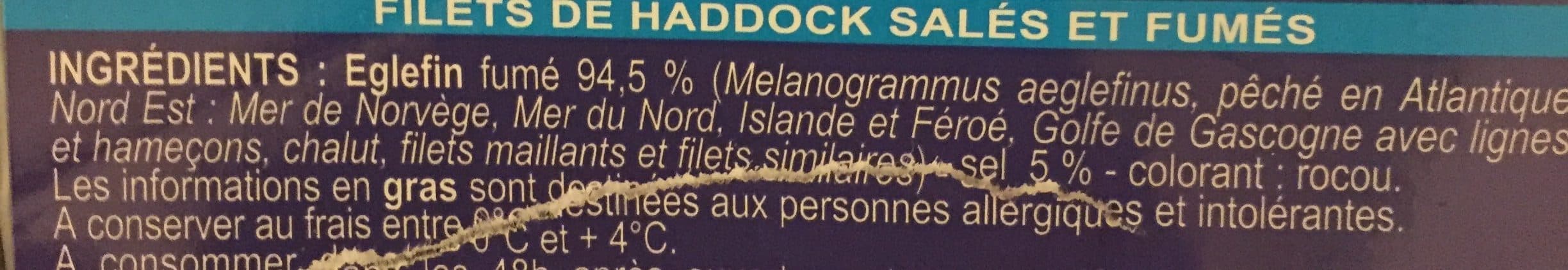 Delabli Filets de Haddock salés et fumés packshot