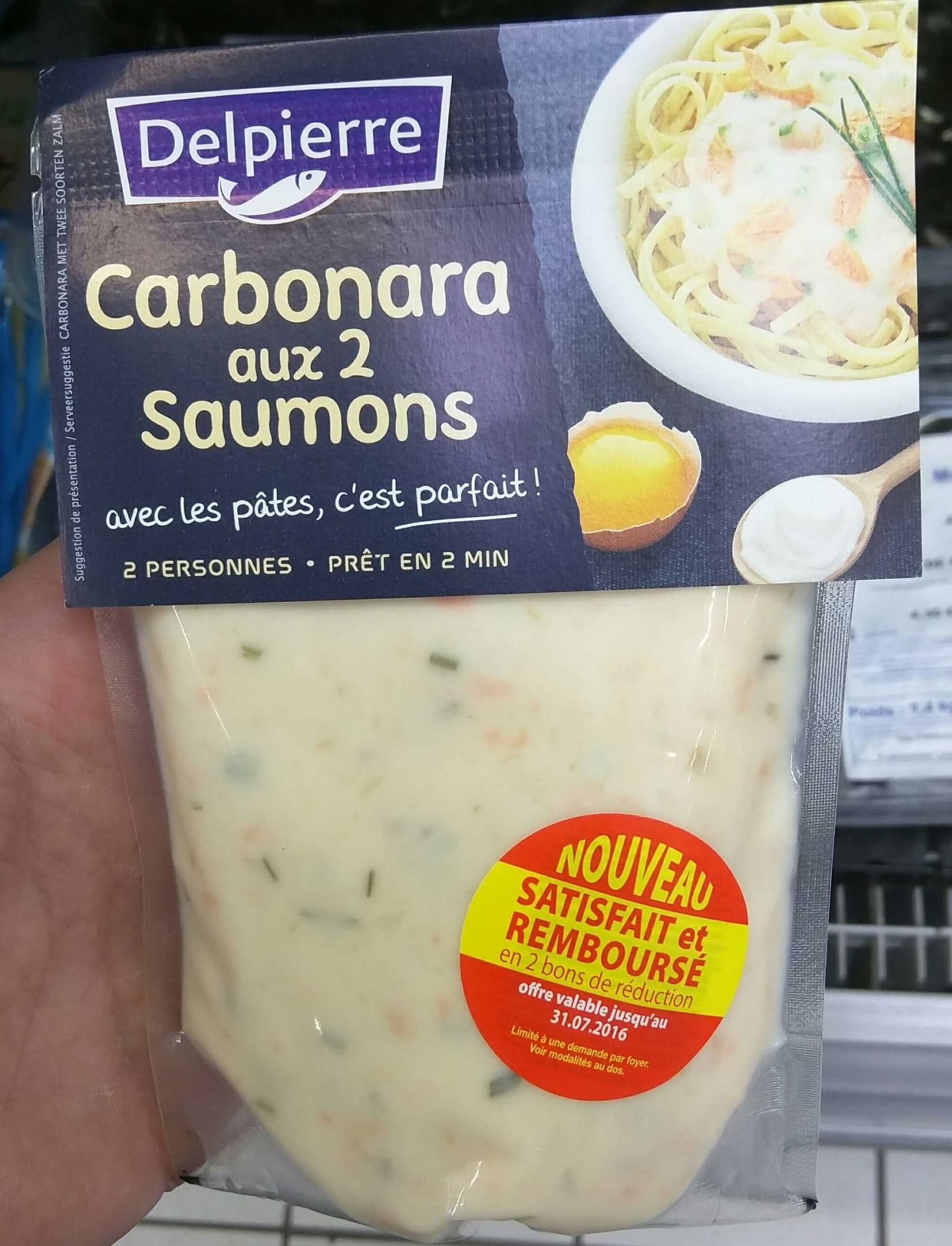 Delpierre Carbonara aux 2 Saumons packshot