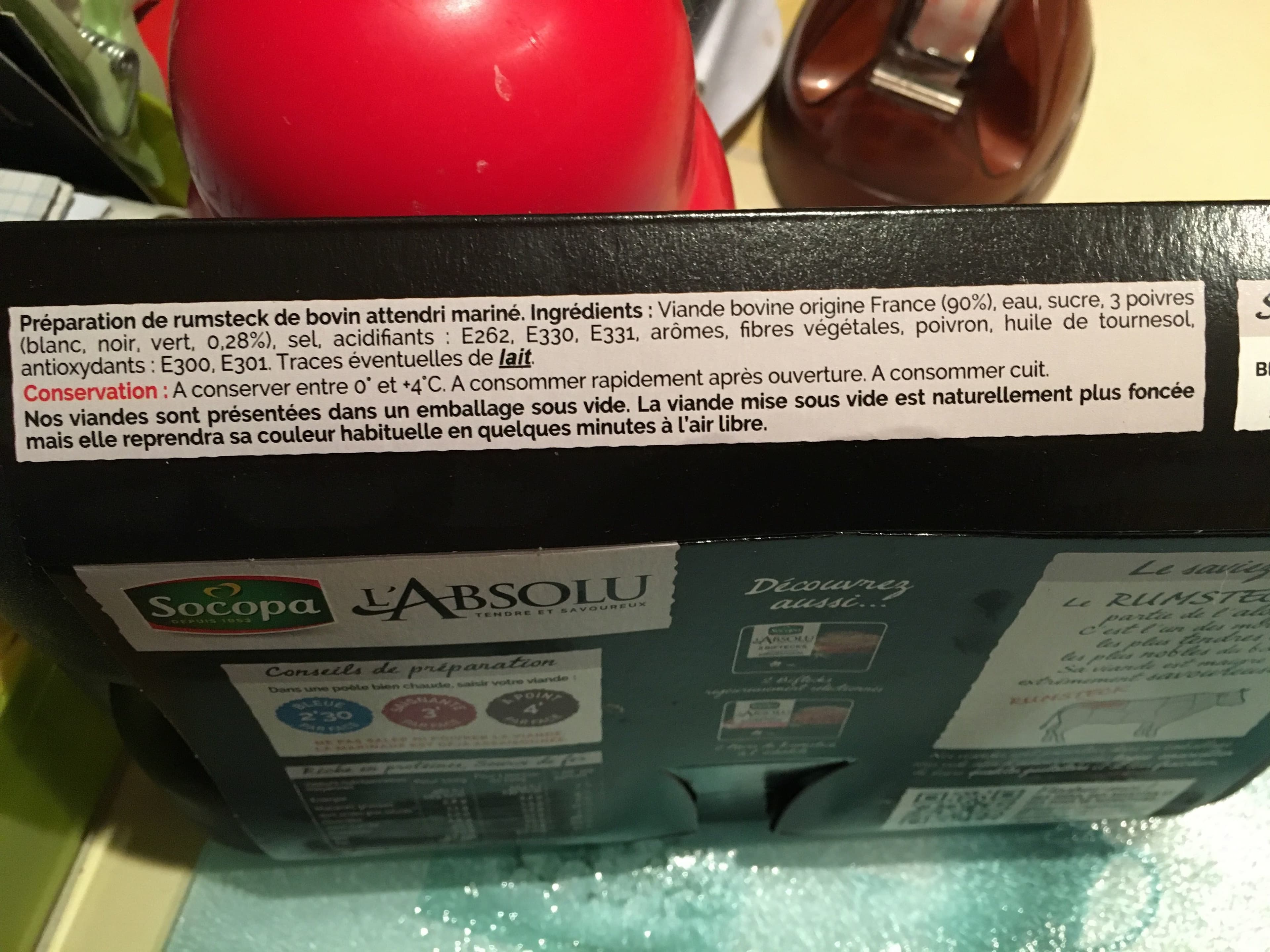 Socopa Pavé de Rumsteck aux 3 Poivres packshot