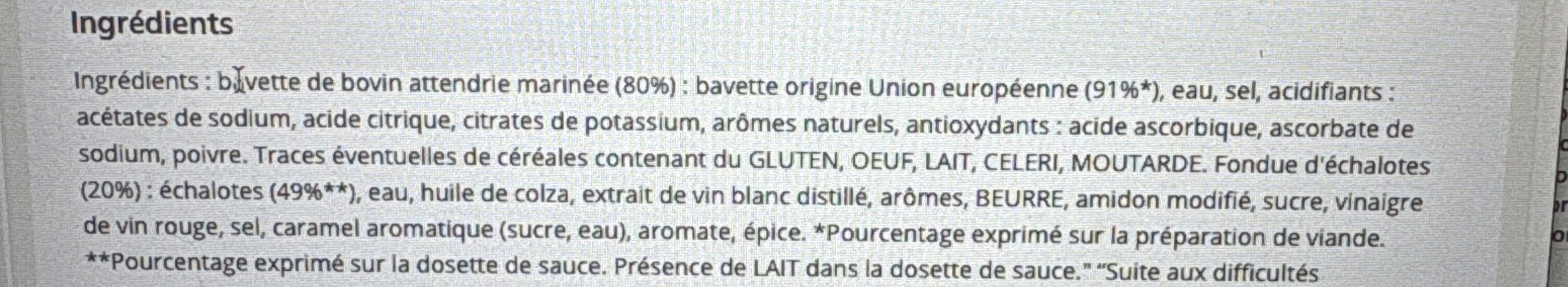 Socopa L'absolu tendre 2 bavettes & leur fondue d'échalotes packshot