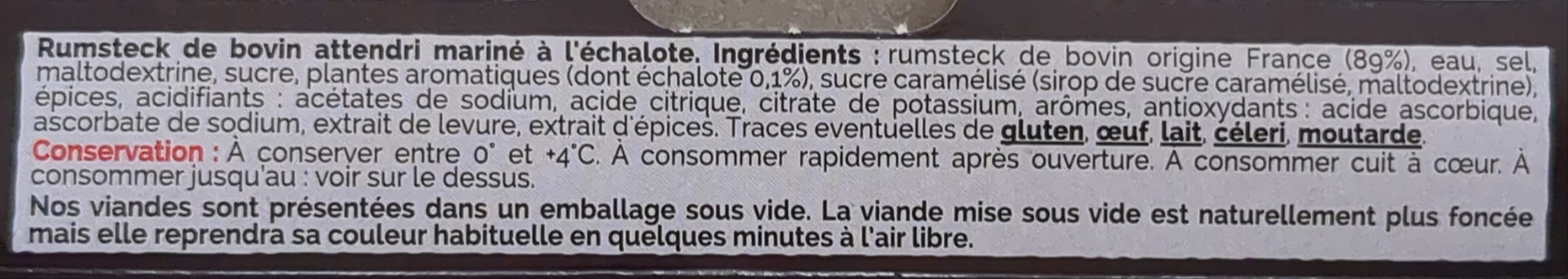 Socopa L'Absolu Pavés de Rumsteck à l'Echalote packshot