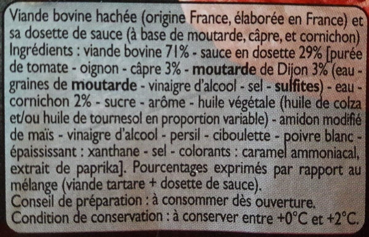 Open Food Facts Steak tartare et sa sauce packshot
