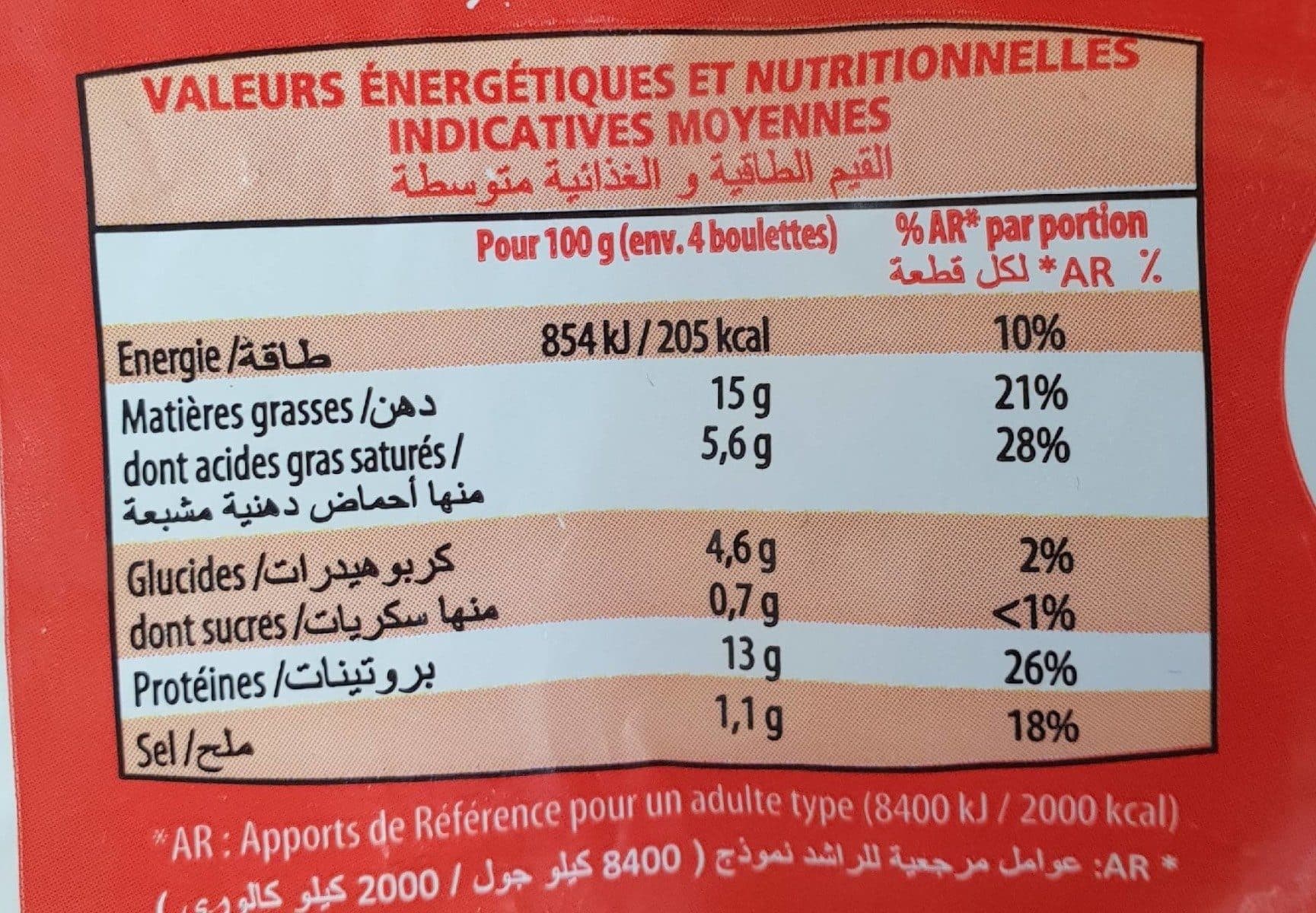 Open Food Facts 30 boulettes kefta aux épices packshot