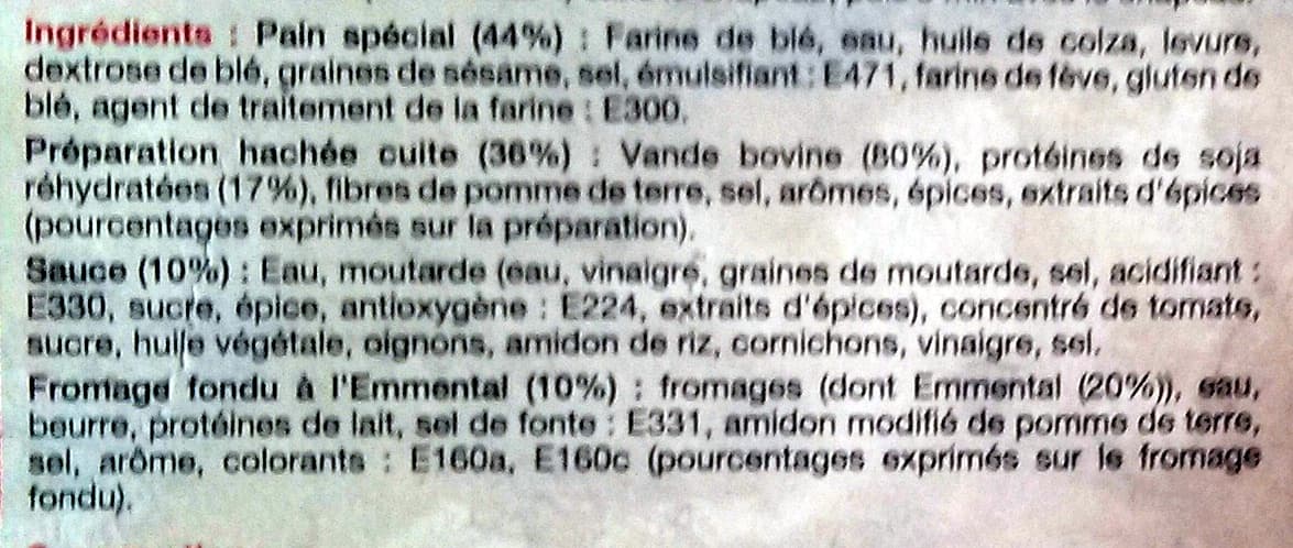 Leader Price 6 cheeseburgers surgelés packshot