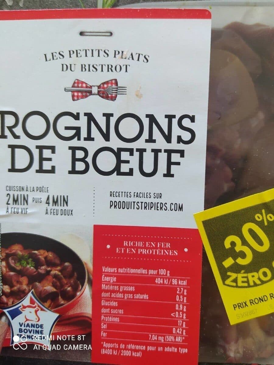 Socopa Rognons de boeuf packshot