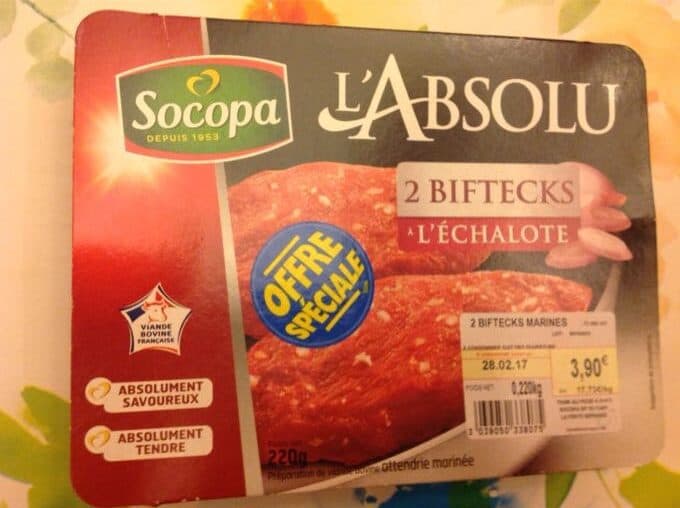 Socopa 2 Biftecks A L'echalote packshot