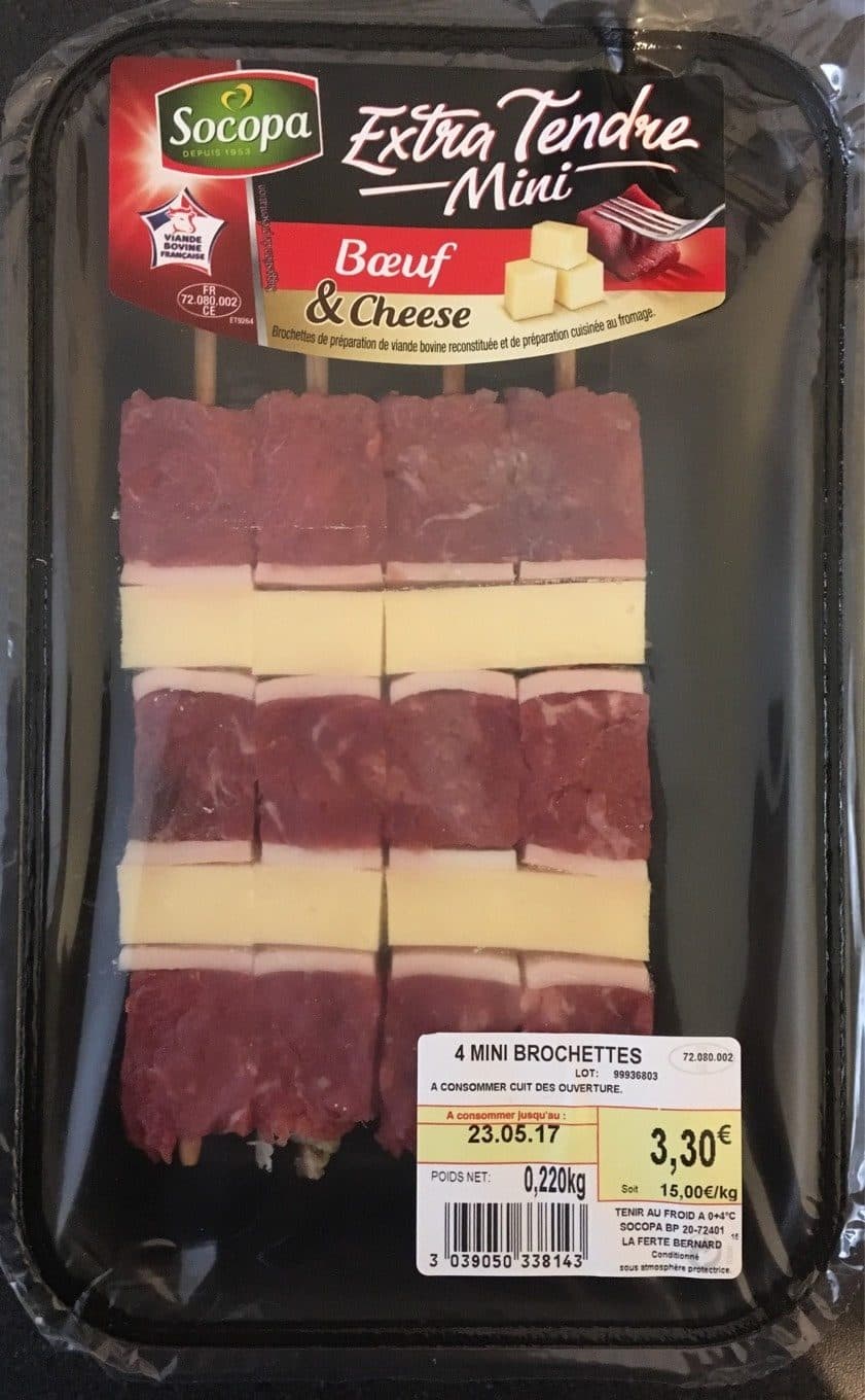 Socopa Extra tendre mini Boeuf & cheese packshot