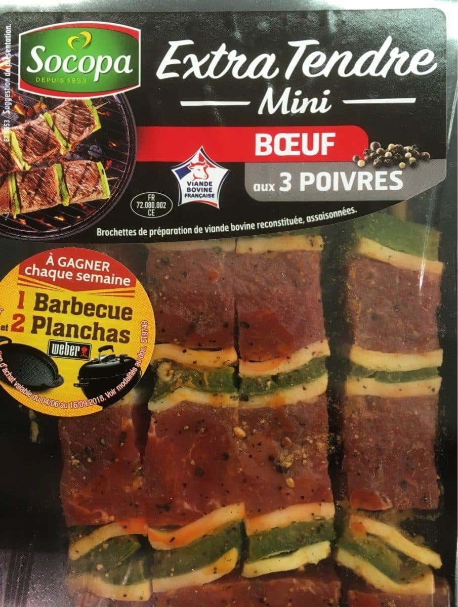 Socopa Extra tendre mini boeuf 3 poivres packshot