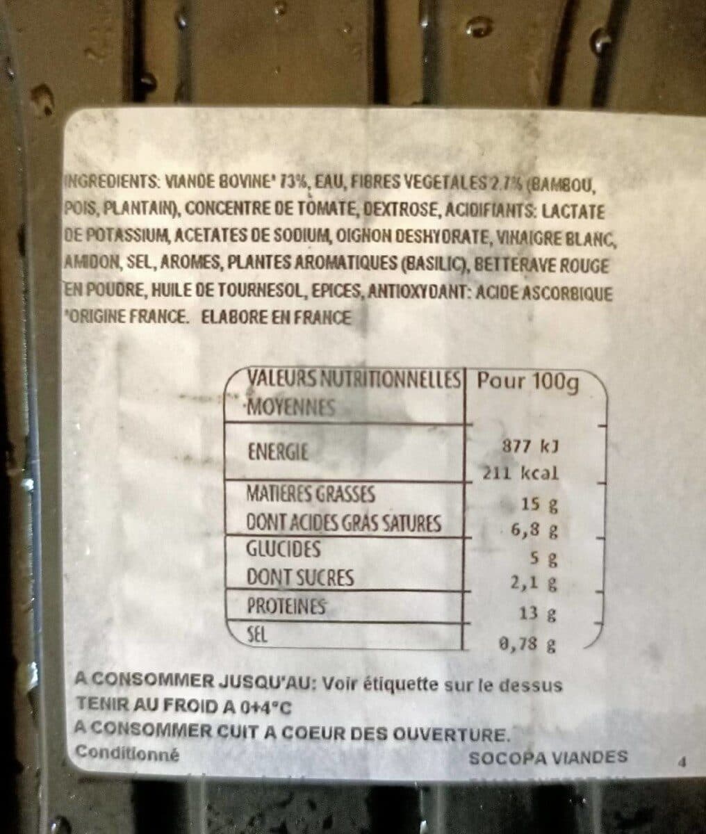 Socopa Haches L'ultra Tendre de Boeuf a la Bolognaise packshot
