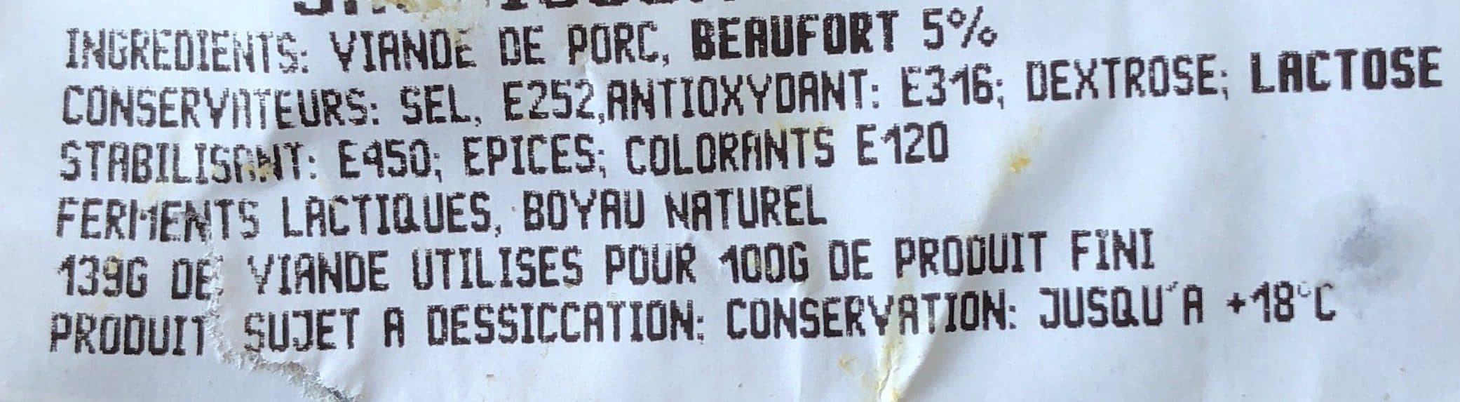 Open Food Facts Saucisson aux cepes packshot