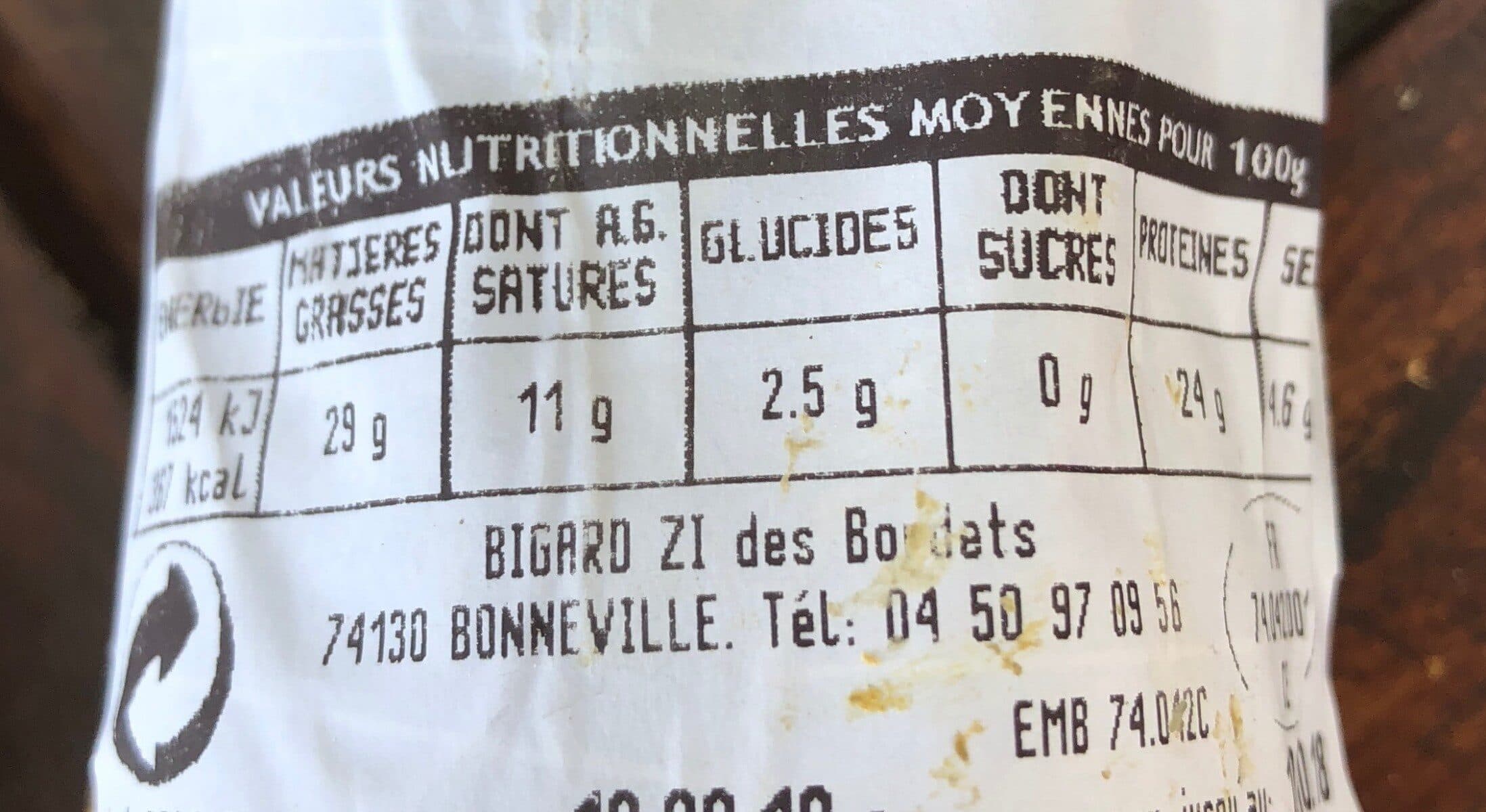 Open Food Facts Saucisson aux cepes packshot