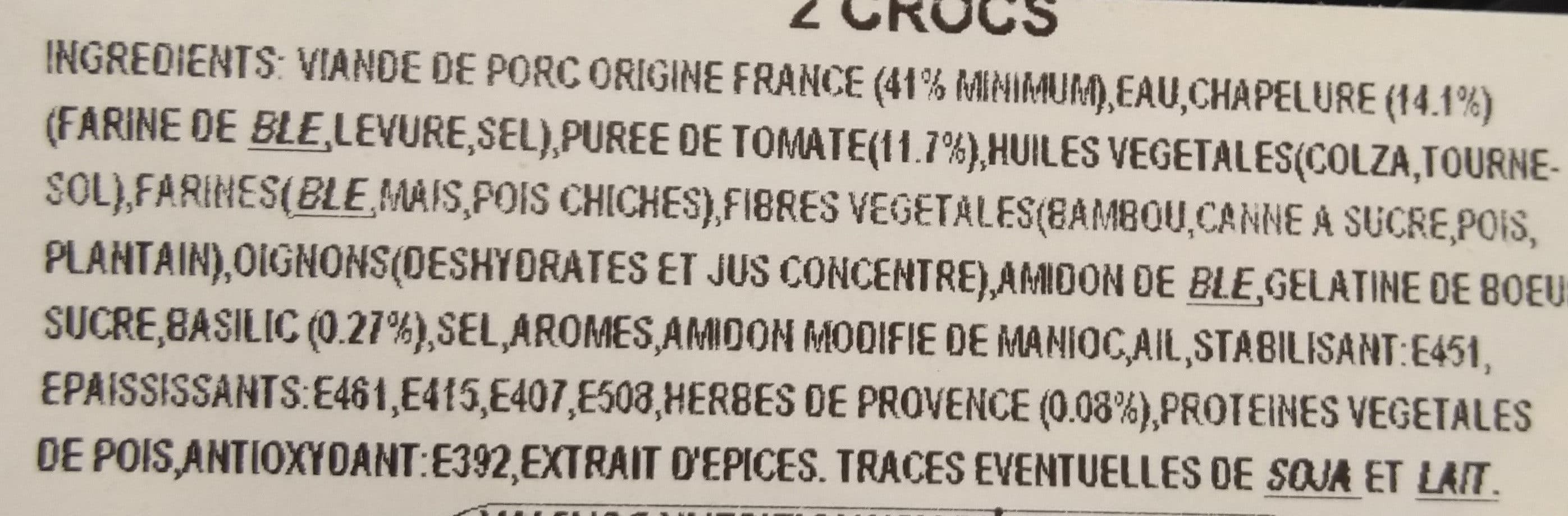 Socopa Croc Tomate packshot
