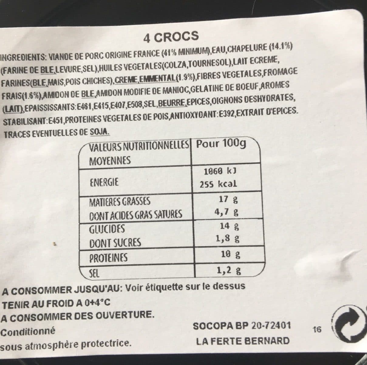 Socopa Cochon et cie packshot