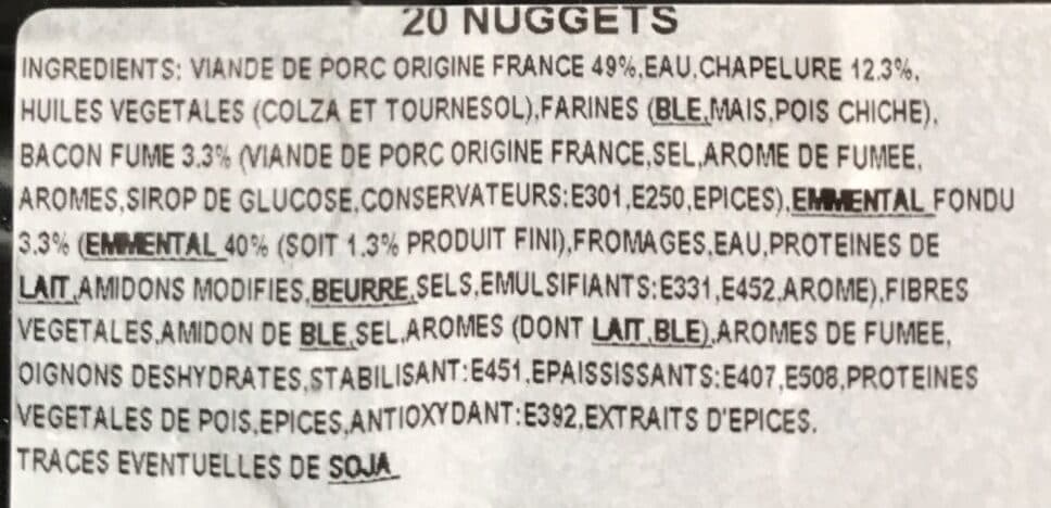 Cochon & Cie Nuggets bacon et fromage packshot