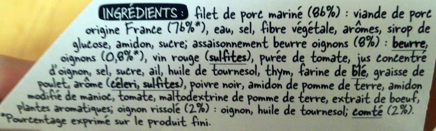 Socopa Filet de Porc Cuisiné, Oignons et Comté packshot