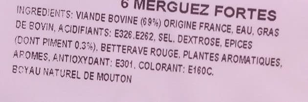 Dabia Halal Merguez fortes packshot