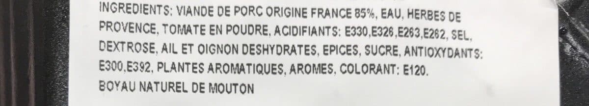 Socopa Chipolatas à la provençale packshot