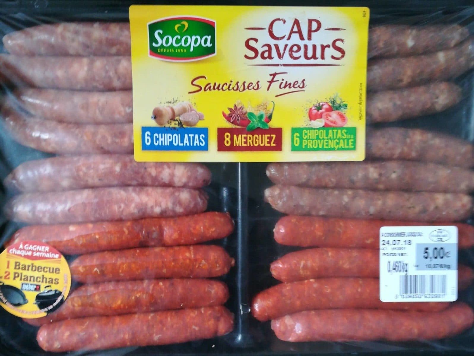 Socopa Saucisses fines packshot