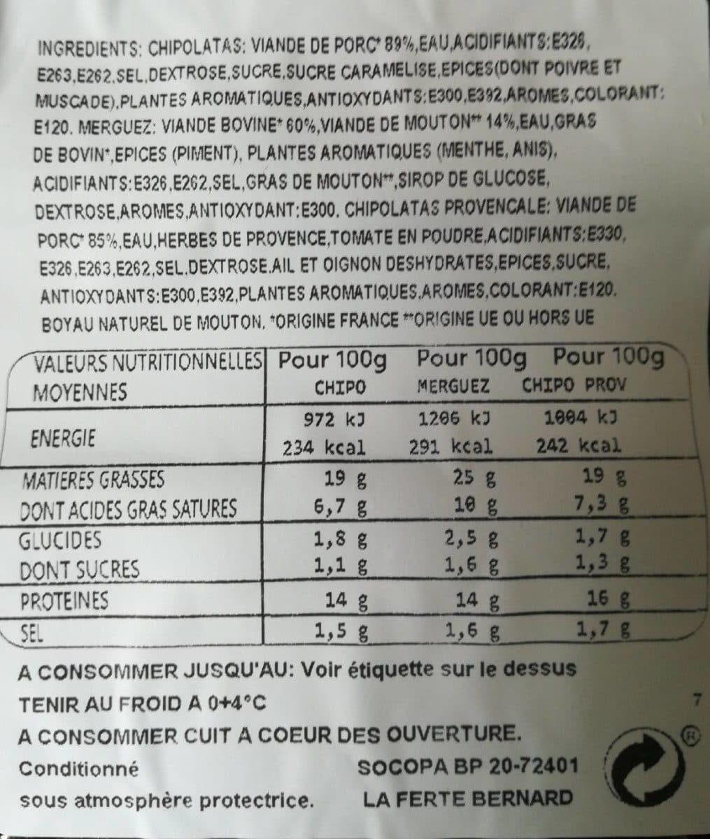 Socopa Saucisses fines packshot