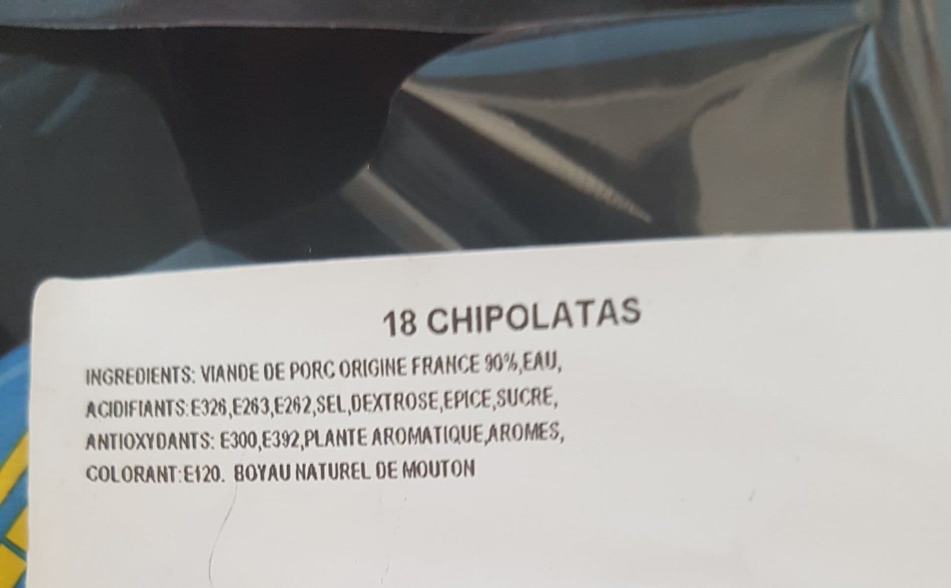 Socopa Chipolatas packshot