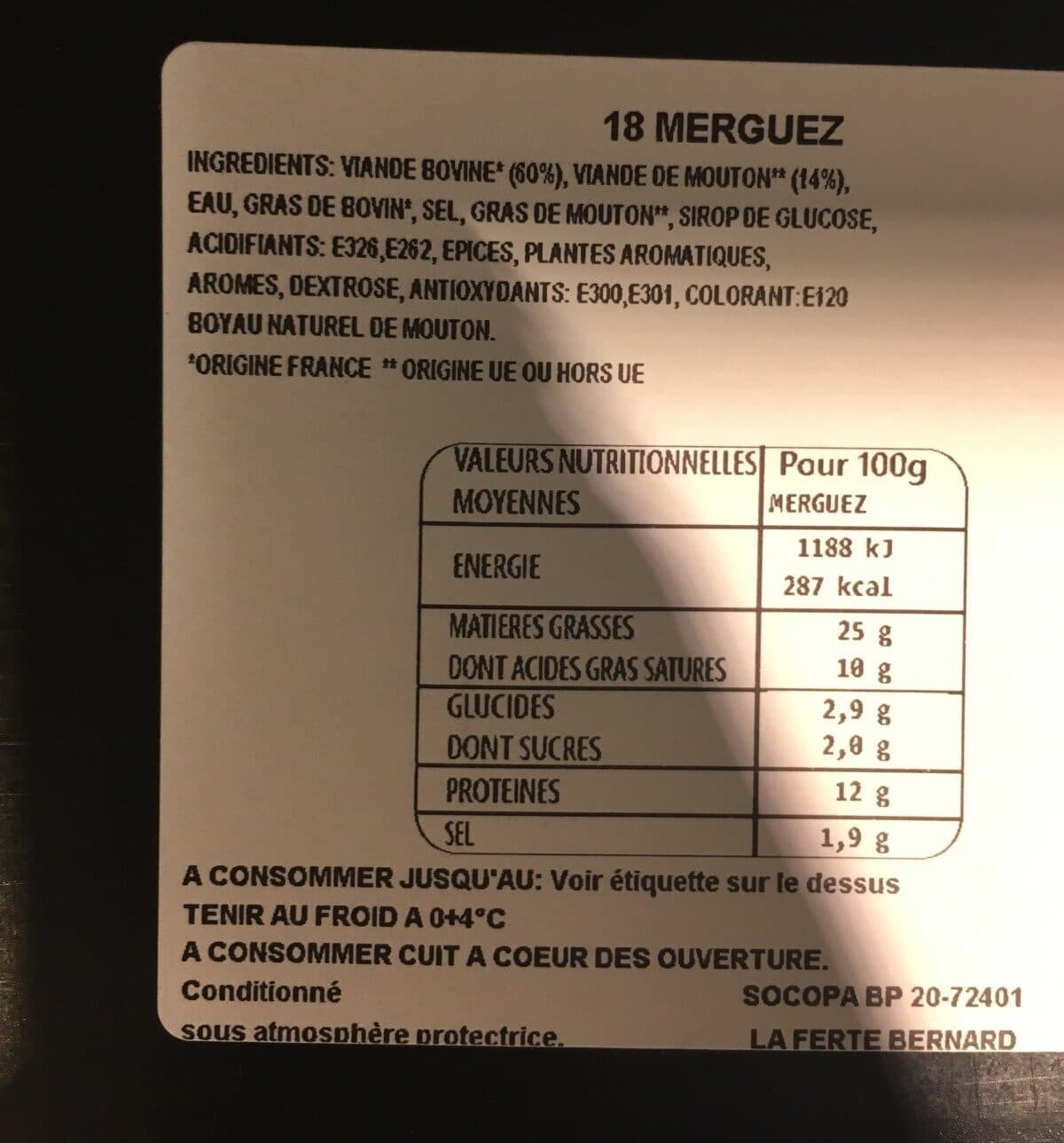 Socopa Merguez packshot