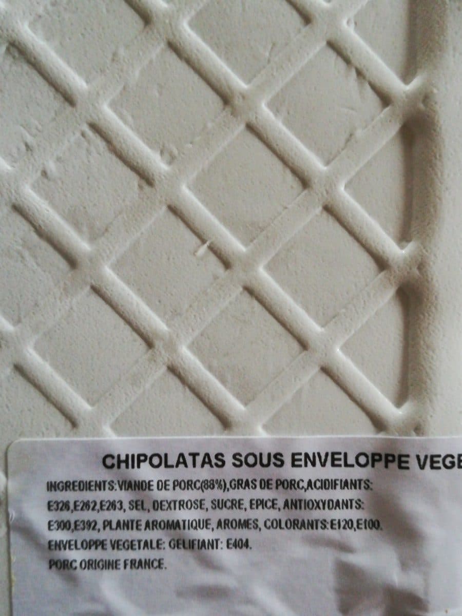 Open Food Facts Prim'grill chipolatas packshot