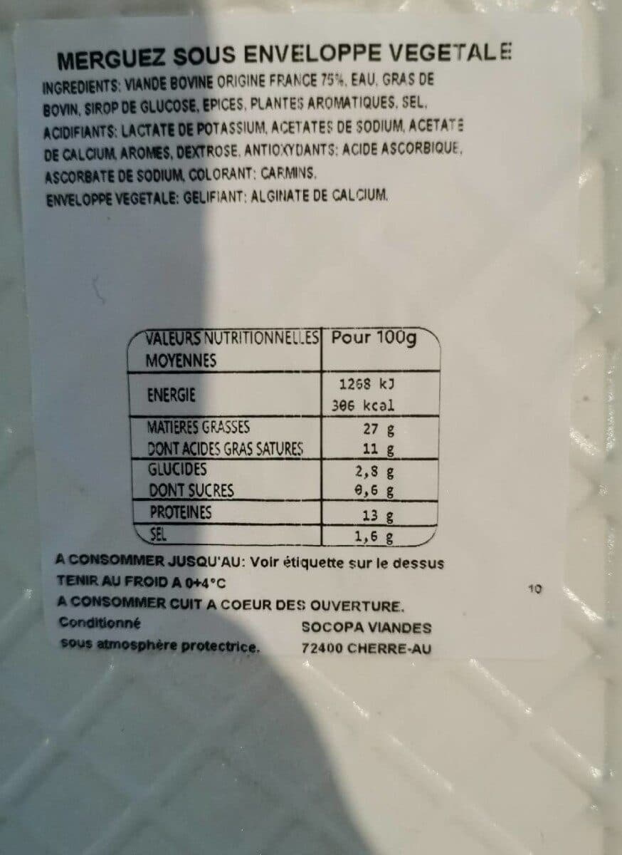 Prim'Grill Merguez x6 packshot
