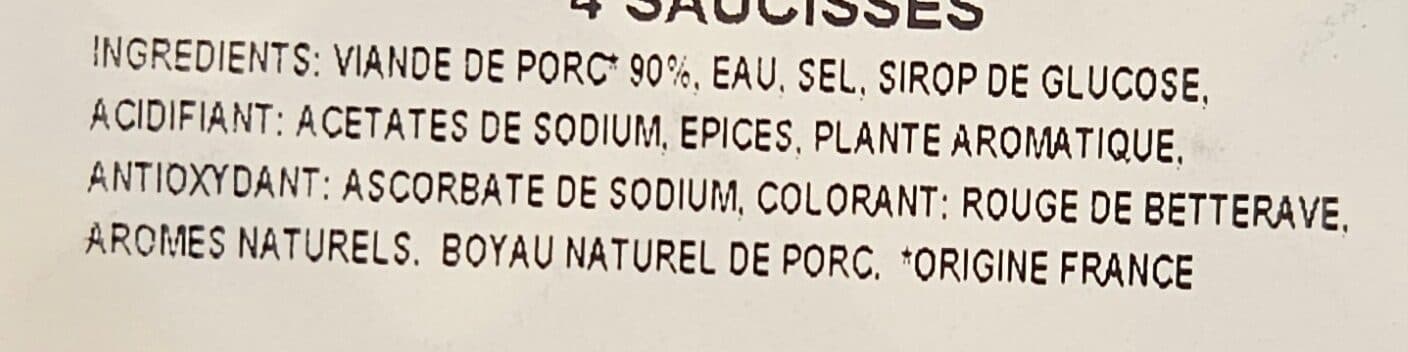 Socopa Saucisses de Toulouse (4 Saucisses) packshot