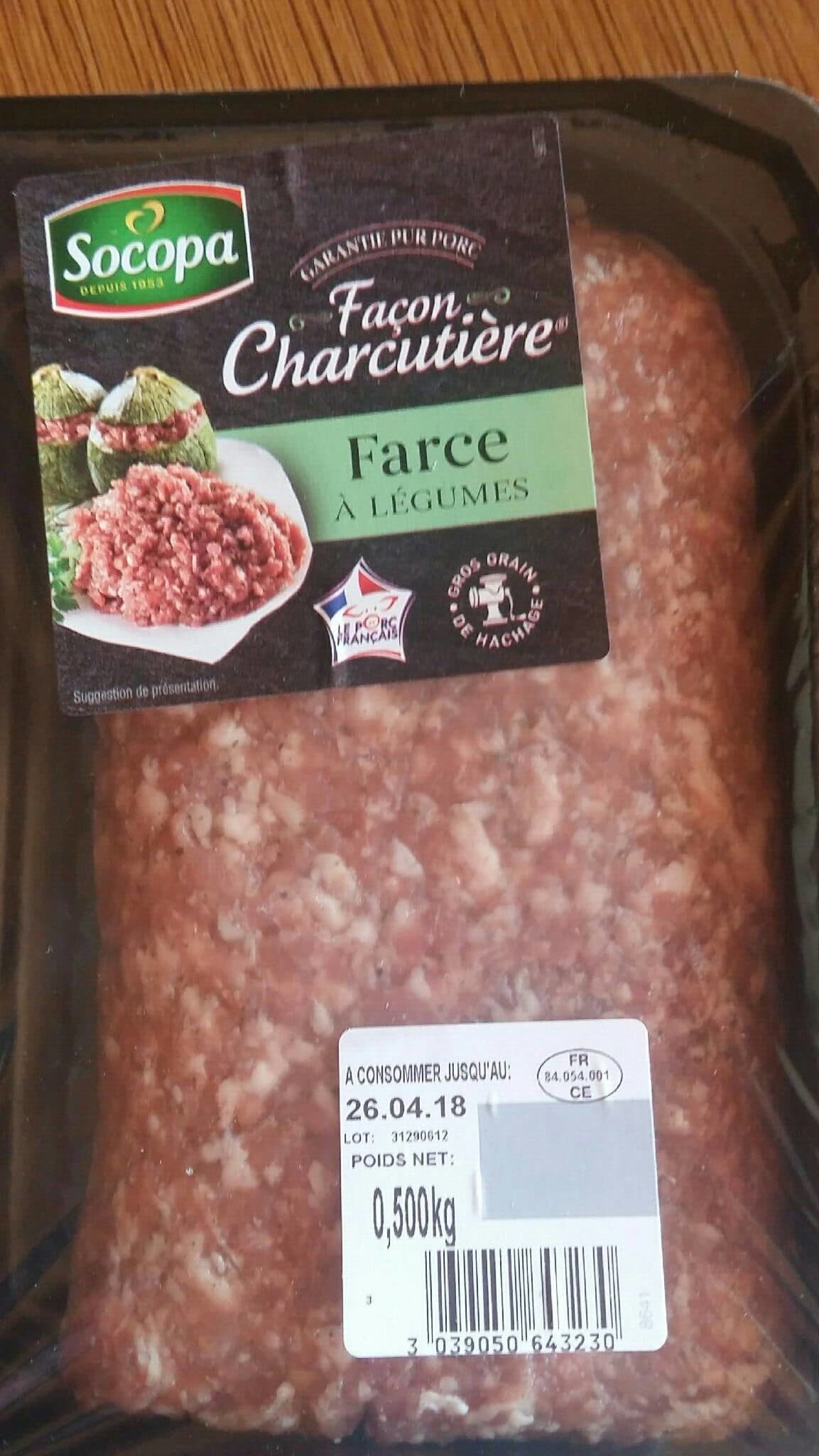 Socopa Farce a Legumes "facon Charcutiere" packshot