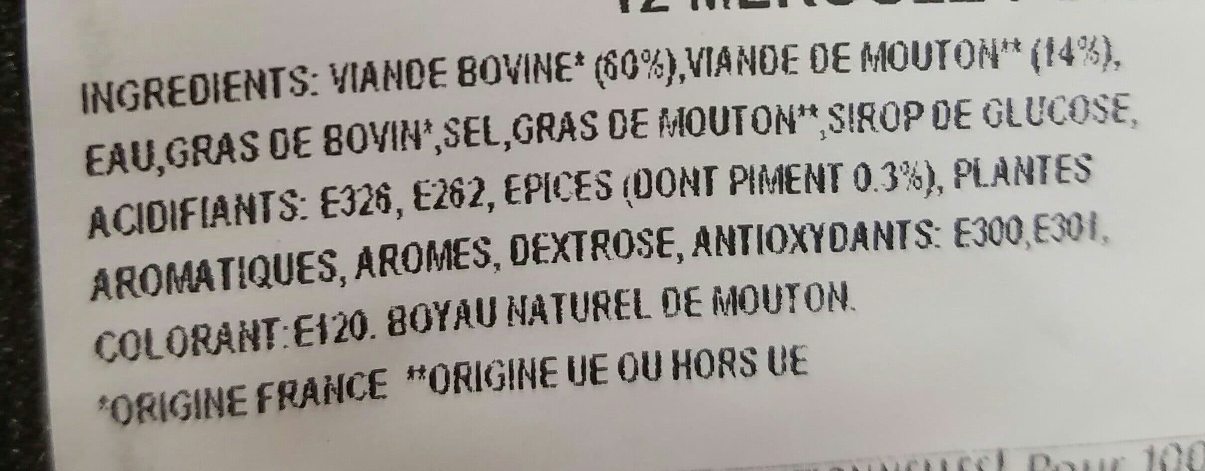 Socopa Merguez forte a la Marocaine SOCOPA, 12 pieces packshot