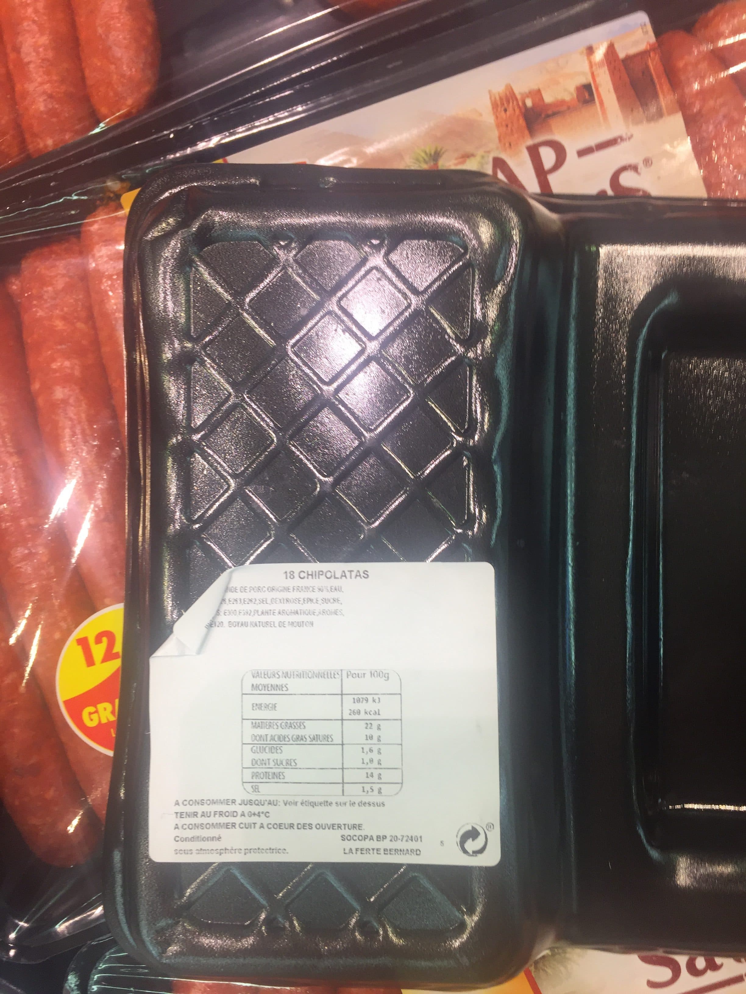 Socopa Chipolatas supérieures Façon Charcutières packshot