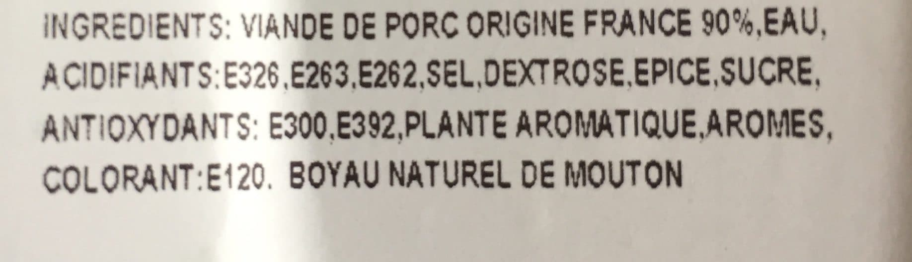 Socopa Chipolatas Saveur Authentique packshot