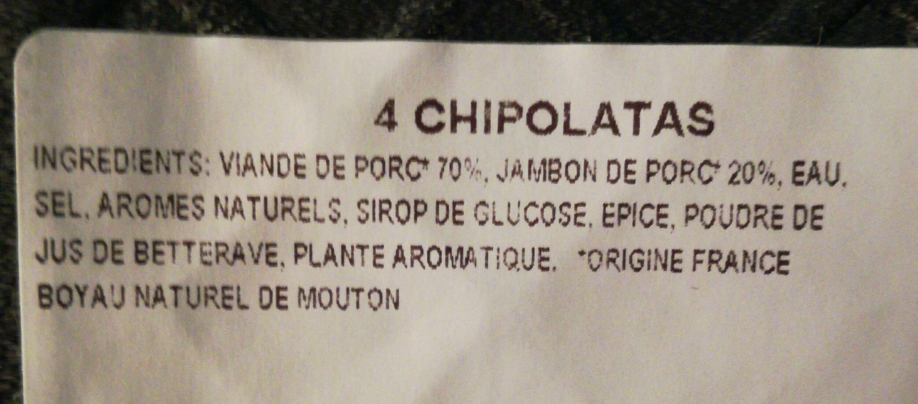 Socopa Socopa chipolatas facon bouchere packshot