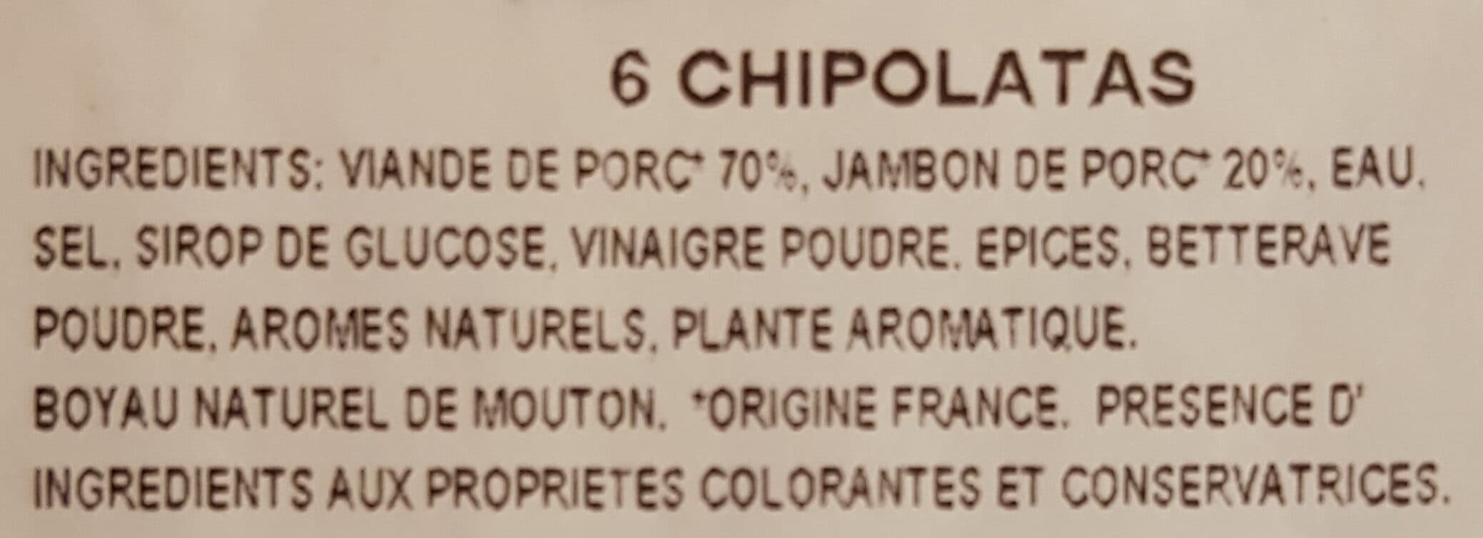 Socopa Chipolatas supérieures packshot