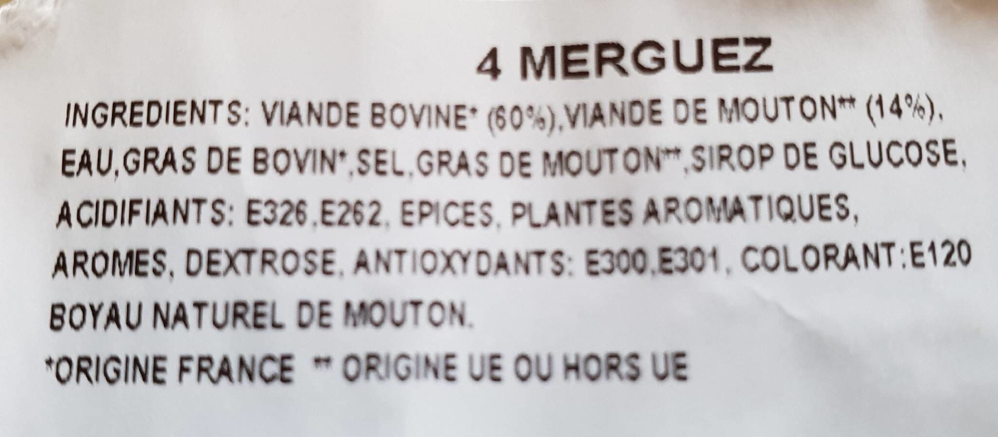 Socopa 4 Merguez Véritables Boeuf De Mouton packshot