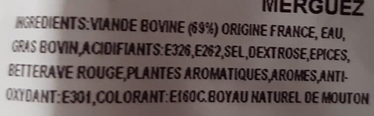 Socopa Merguez pur boeuf halal packshot