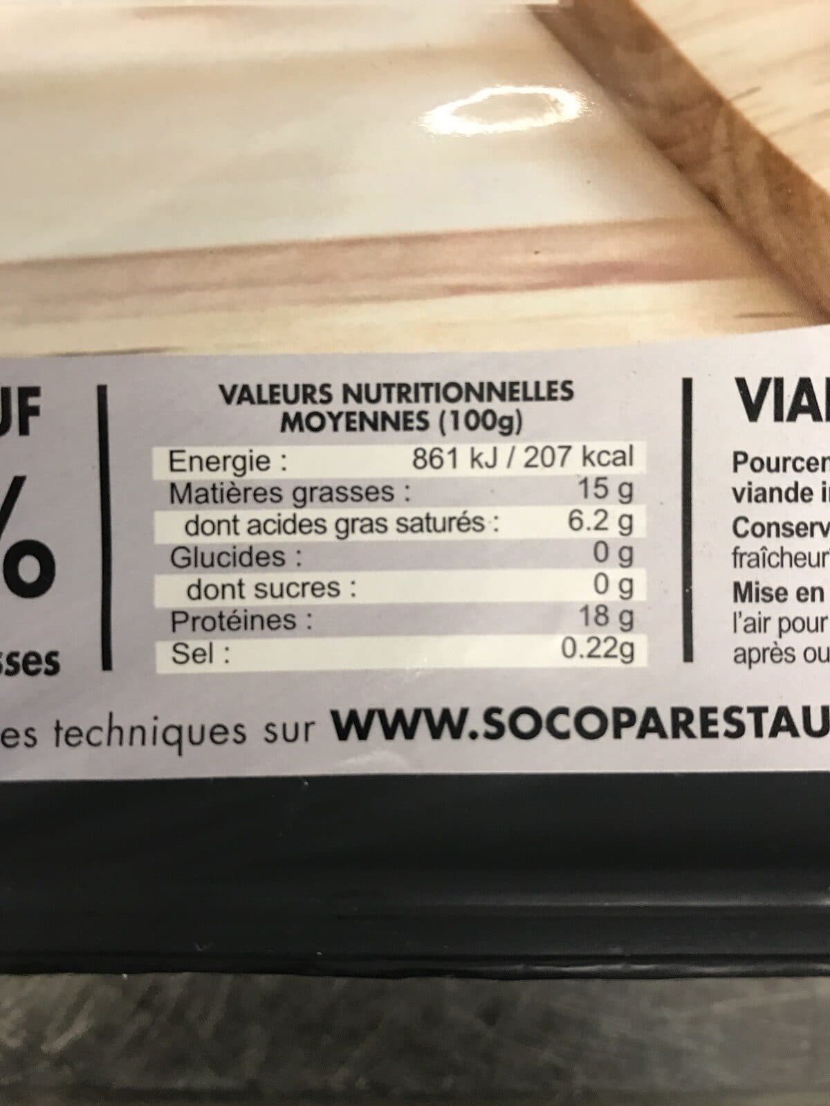 Socopa Steak haché packshot
