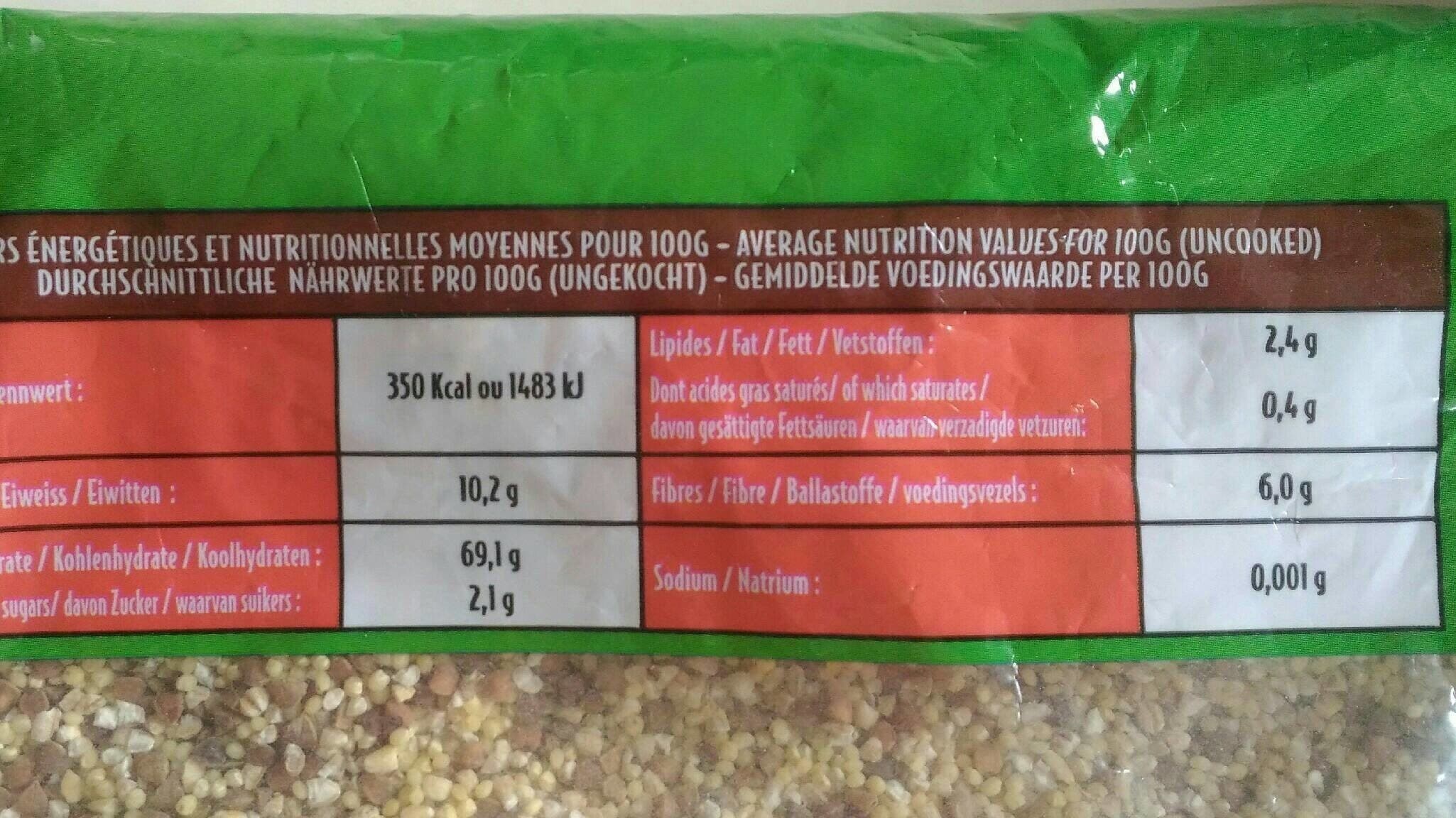 Vivien Paille Mélange Sarrasin,Orge,Millet Kasha packshot