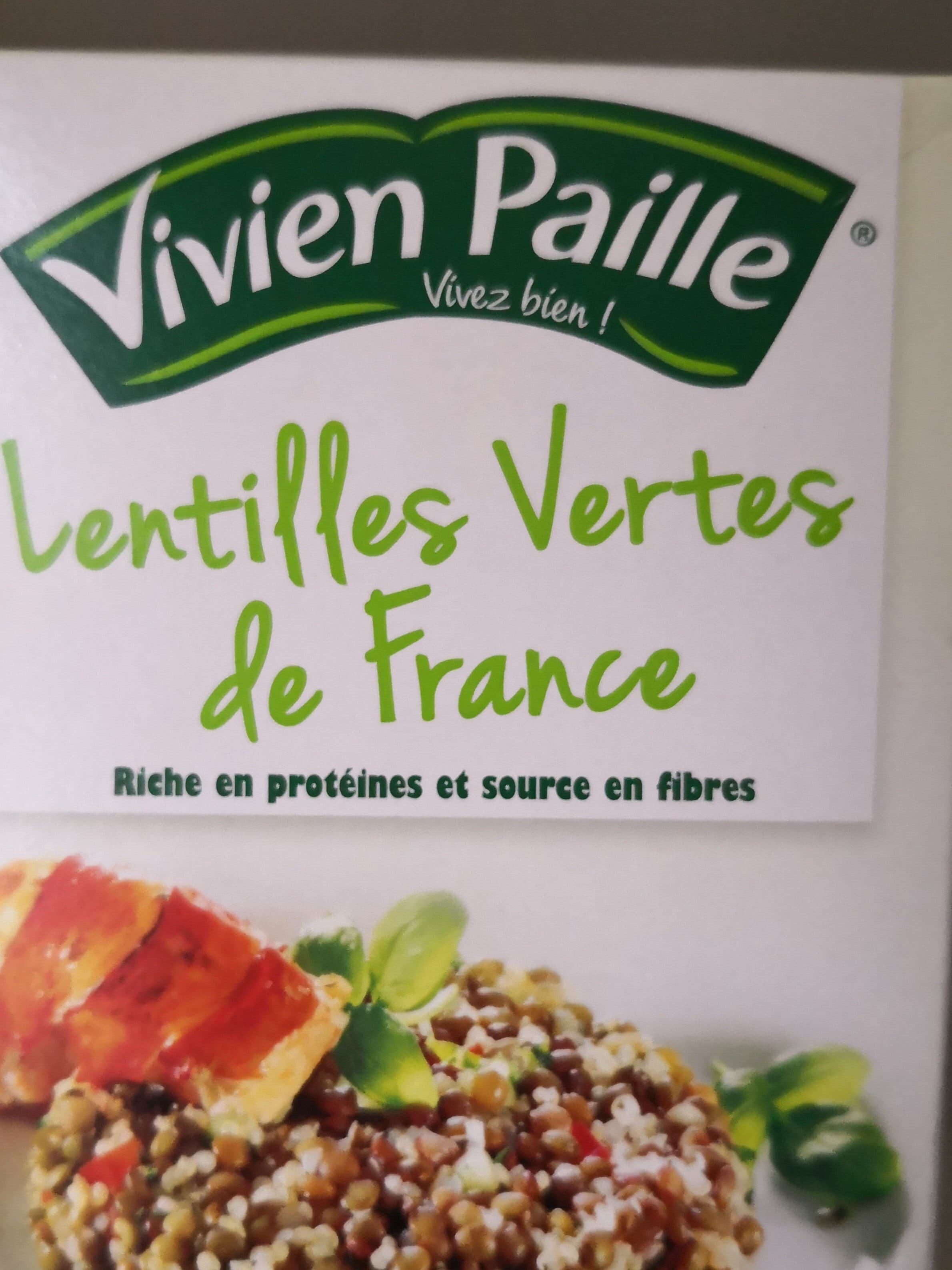 Vivien Paille Lentilles Vertes De France V.paille 500g, 3 Paquets packshot