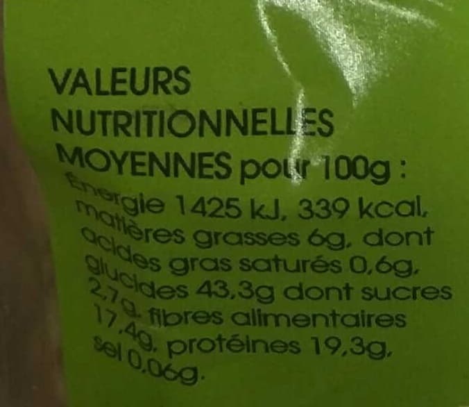 Vivien Paille Pois Chiches Gros packshot