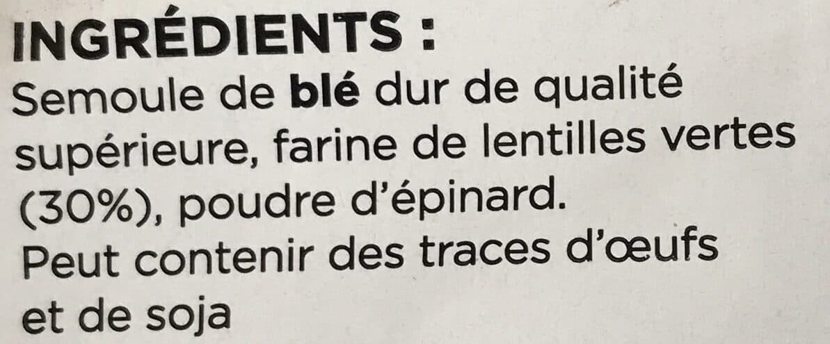 Vivien Paille Torti de lentilles vertes packshot