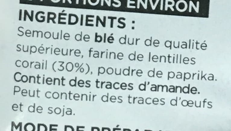 Vivien Paille Torti de lentilles corail packshot