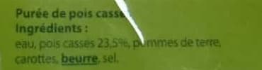 Vivien Paille Purée de pois cassés- cuisiné packshot
