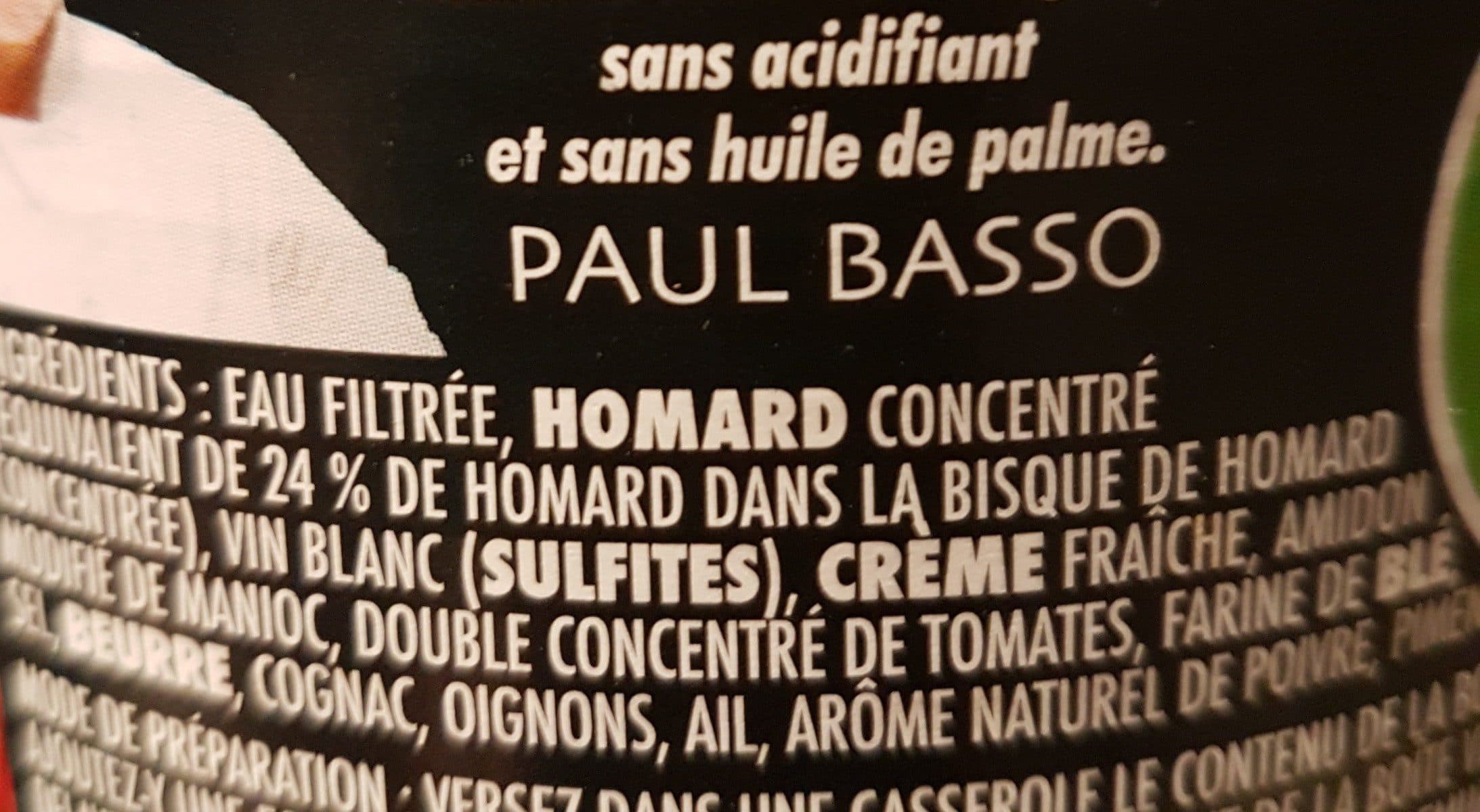 Open Food Facts 4 / 4 Bisque De Homard Basso packshot
