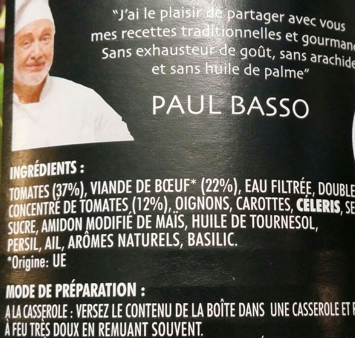Open Food Facts Sauce bolognaise packshot