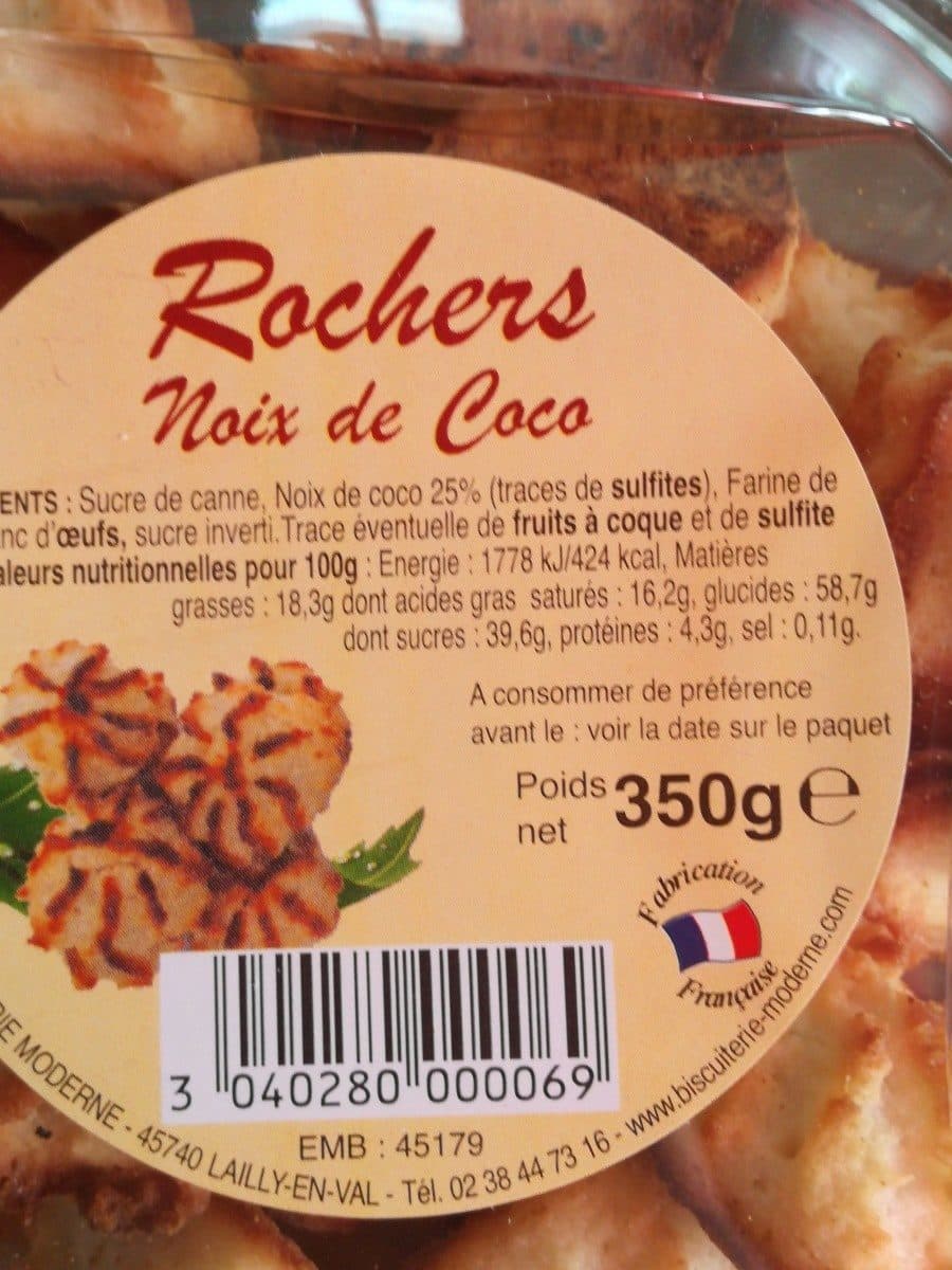 Biscuiterie Moderne Rochers Noix de Coco packshot